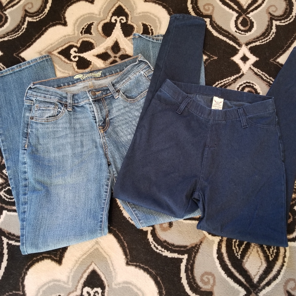Lot Jeggings & Jeans Old Navy Sweetheart Sz 6